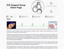 Tablet Screenshot of icdsupportgroup.org